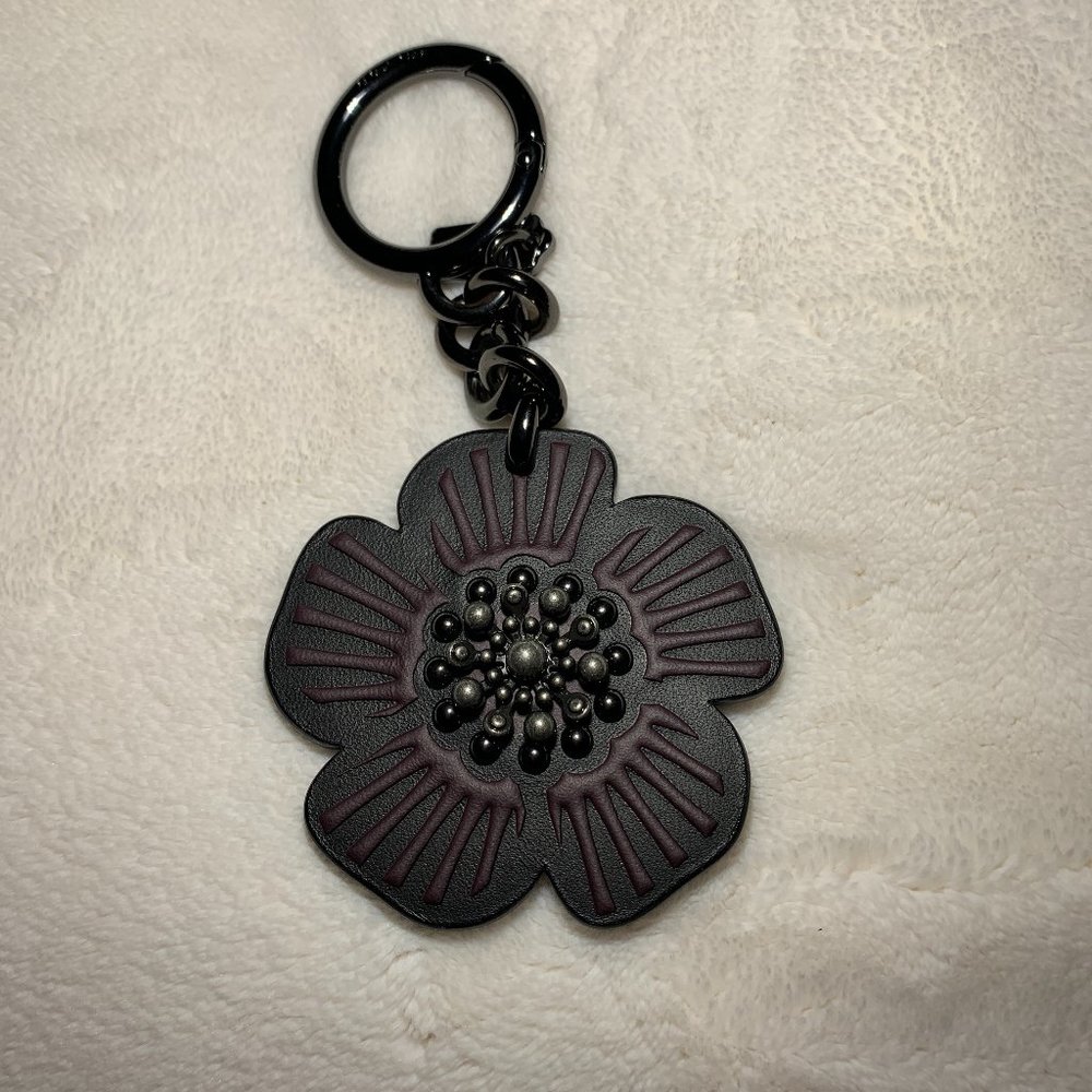 Coach bag charm, black